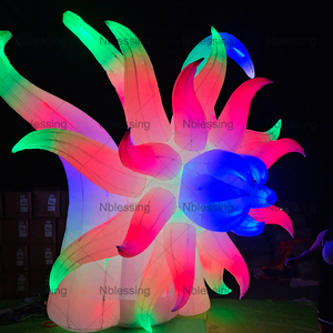 Fleurs gonflables lumineuses personnalisées à LED pour la décoration de scène d'événements et de fêtes, Publicité lumineuse gonflable - Product Image 5