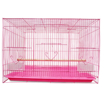 Nouvelle cage à oiseaux pliable en fil métallique rectangulaire de grande taille, vente directe d'usine, cage à oiseaux pour la reproduction des canaris, cage à poulets solide, bleue