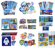 Promotional Custom 3D Acrylic PVC Synthetic Resin Magnetic Refrigerator Magnet Sticker Modern Minimalist Style Fridge Magnet