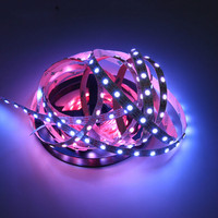 Bande lumineuse rgbw LED adressable, 144 diodes/m DMX, construction numérique IC 6812, 30 60