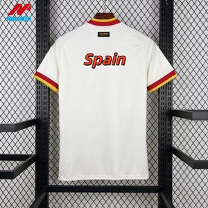 Camiseta de Fútbol de Competición Española de Alta Calidad, Nuevo Diseño Blanco 2026, Estilo Retro, Equipación de Fútbol Local y Visitante, Corte Tailandés - Product Image 1