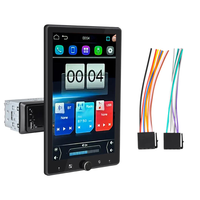 Reproductor Multimedia Universal 1531C de 10.4 Pulgadas, Rotatorio, 1 Din, MP5, con Radio FM, Carplay, Android Auto, Pantalla Táctil, para Auto