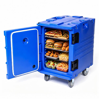 Conteneur isotherme à roulettes de 90 L pour le transport alimentaire, empilable, pour la restauration, les restaurants et les hôtels