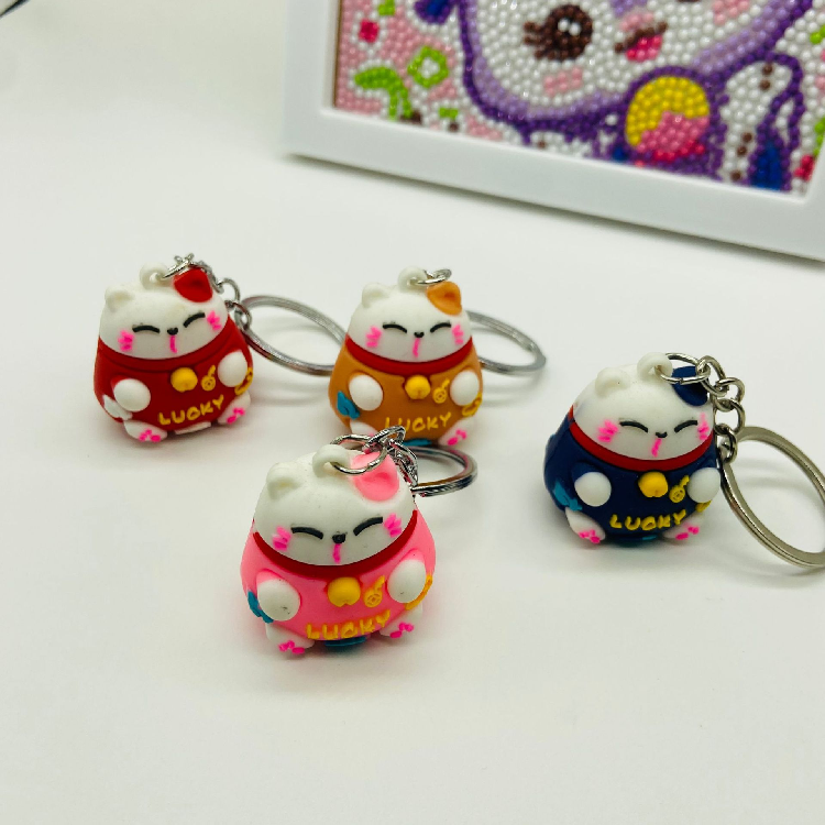 จี้รูปกุญแจแมวนำโชค