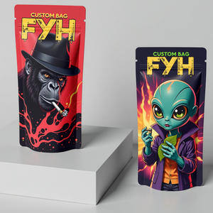 Candy Matte <strong>Edible</strong> Flower Mylar Bag 3.5g 1g 7g 1oz 1/2oz 1 Pound Cut Out Empty Mylar Plastic Packaging Bag - Product Image 1