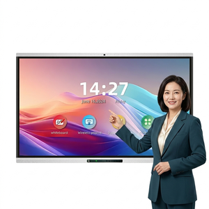 Pizarra Interactiva 4K de 86 Pulgadas, Multitáctil de 20 Puntos, Pizarra Digital Inteligente LCD para Sala de Reuniones, Negocios, OEM - Product Image 1