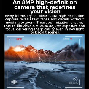 M01 PRO kính thông minh với máy ảnh video ghi âm Kính mắt trò chuyện Gpt ai phiên dịch Mắt kính Wifi chuyển m01pro Kính mát - Product Image 6