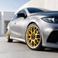 Velg Alloy Tempa Kustom Baru 17x8 Y Mesh Emas Poles Perak Lip 5x112/120 ET0 10 15 35 45 untuk Golf Audi A3 untuk Seri 1