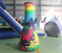 Le tabagisme géant gonflable de publicité extérieure Bongs le becher gonflable de ballons bong le modèle gonflable de conduites d'eau de becher de fumée