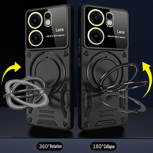 Funda para <span class=keywords><strong>OPPO</strong></span> Reno 13F Reno13 Pro 12 11F 10 con Soporte de Anillo Magnético y Protección para Lente para <span class=keywords><strong>OPPO</strong></span> A5 Pro A79 5G A78 4G A54 A57 - Product Image 6