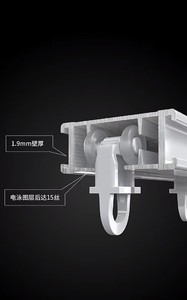 Rail de rideau automatique de luxe Tuya en alliage d'aluminium, motorisé, intelligent, à faible bruit, pour stores de bureau et intérieur - Product Image 5