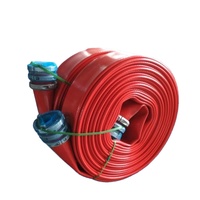 Dernière technologie rouge 6 8 10 pouces tpu pvc layflat tuyau pour le transport de l'huile pression de travail layflat tuyau