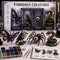 Kit de poupée 3D à perles DIY, ensemble créatif de perles faites à la main, kit d'art anti-stress pour adolescentes et filles