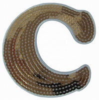 Patchs thermocollants A-Z à coudre, appliqués à sequins, transfert thermique, écologiques pour vêtements, chapeaux, motifs cœur et fleur, couleur personnalisable