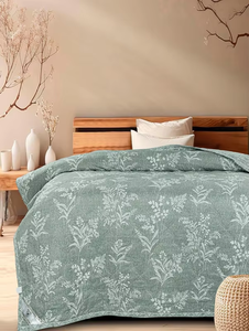 Couette simple ultra douce 220 GSM légère, respirante et confortable, couette AC parfaite pour toutes les saisons, literie vert forêt - Product Image 6