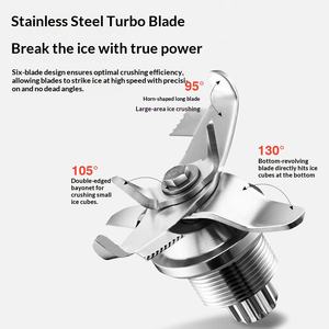 เครื่องทำน้ำแข็งเกล็ดหิมะเชิงพาณิชย์พร้อมฝาปิด, เครื่องทำสมูทตี้สำหรับร้านชานม, เครื่องปั่นแบบเงียบเก็บเสียง, เครื่องคั้นน้ำผลไม้อัจฉริยะแบบมีฝาปิด - Product Image 3