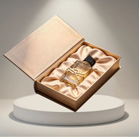 Boîte cadeau rigide personnalisée de 100 ml pour parfum, avec fermeture magnétique à rabat, style livre, avec insert en mousse, boîte cadeau de luxe, boîte d'expédition pour parfum