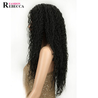 Perruque à lacet frontal en cheveux synthétiques Noble Gold de Alibaba Express, couleur ombrée, longue longueur, ondulation crépue, belle couleur