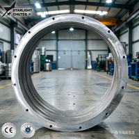 STARLIGHT CHUTES SC Brides plates galvanisées perforées CNC / Brides plates en acier inoxydable SS304 pour connexion de conduits TDF/TDC