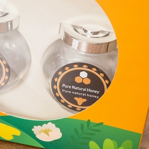 Caja de Regalo de Miel de Lujo Personalizada con Ventana, Diseño Premium de Tapa Tierra-Cielo para Venta al por Mayor - Product Image 4