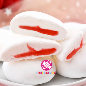 <span class=keywords><strong>Precio</strong></span> barato algodón de azúcar al por mayor cartón personalizado Bonbon Chamallow fruta dulce mermelada rellena inflable suave malvavisco - Product Image 3