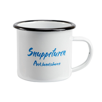 Coffret de cadeaux promotionnels personnalisés Tasse en émail lavable au lave-vaisselle Tasse à café de camp en métal de 350ml Excellente sublimation rose