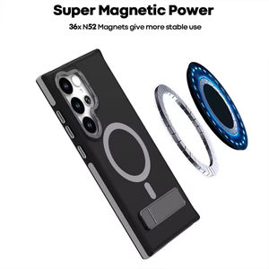 Nouvelle tendance, support magnétique pour voiture à 360 degrés, coque de téléphone en TPU antichoc pour S23 S24 S25 Plus, coque avec béquille - Product Image 3