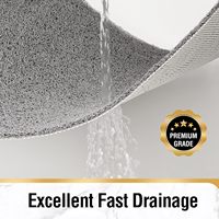 Tapis de douche antidérapant moderne et minimaliste de couleur unie pour salle de bain, en mousse bouclée absorbante, séchage rapide, pour usage transfrontalier
