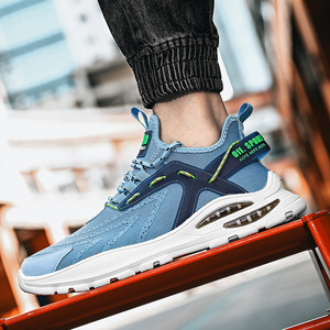 Scarpe da passeggio sportive da uomo con tessitura a mosca scarpe casual traspiranti suole <span class=keywords><strong>PV</strong></span> da uomo scarpe da corsa stock - Product Image 6