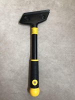 Pelle de nettoyage de sol en verre jaune couteau grattoir de fenêtre couteau utilitaire avec poignée en plastique et fer à repasser pour le nettoyage des carreaux