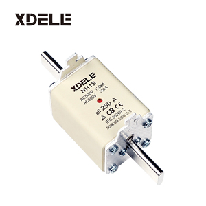 NH1 GG chuỗi cầu chì bán dẫn HRC 400A với đầu nối cầu chì gốm ac500/690 Volt cầu chì điện tử điện áp thấp - Product Image 1