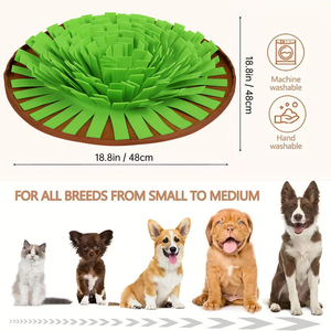 Großhandel Interaktiver Slow-Feed IQ-Trainingsspiel-Napf zur Stresslinderung Puzzle-Beschäftigungsspielzeug Schnüffelmatte für Hunde und Katzen - Product Image 4