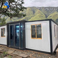Villa Modulaire Préfabriquée de Luxe Écologique et Moderne, Maison Conteneur Extensible de 20 pieds pour Hôtel ou Habitation, à Vendre