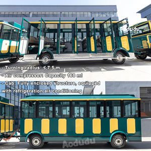 Train touristique sans rails de style vapeur pour enfants, pour centres commerciaux, parcs d'attractions et visites intérieures/extérieures - Product Image 2