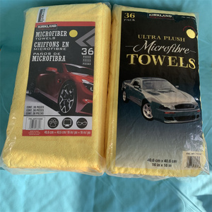 <span class=keywords><strong>Kirkland</strong></span> Siêu Sang Trọng Chất Lượng Cao Sợi Nhỏ Khăn Vải Màu Vàng Khăn Lau Bụi Cửa Hàng Khăn - Product Image 2