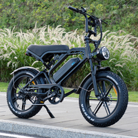 Bicicletas Eléctricas V20 en Stock en Almacén, Bicicleta Eléctrica con Llantas Anchas, 48v 250w 750W, Fatbike, Bicicleta Eléctrica Económica, Bicicleta Eléctrica de Montaña