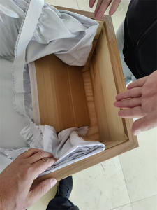 SL90 похоронное украшение интерьера гроб подкладка атласная ткань шкатулка внутренняя подкладка с картонной нижней частью - Product Image 2