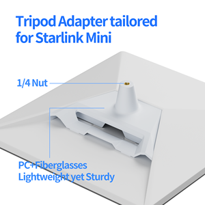 Có thể gập lại nhựa <span class=keywords><strong>Tripod</strong></span> starlink Mini nối dài đứng núi Kit với Nut Adapter 3-giai đoạn Chiều cao có thể điều chỉnh cho du lịch RV lĩnh vực - Product Image 2