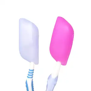 Hot Sale Silicone Toothbrush Case For Creative Home and Travel Portable Head Protector Silicone Toothbrush Cap Cover
