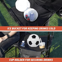 Banc de football portable avec auvent, banc d'équipe de football, 6 places avec sac, banc pliable pour les côtés du terrain, chaise pliante, 6 places pour le football