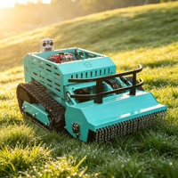 Tondeuse à gazon professionnelle sur chenilles 800 mm, moteur diesel 4 temps, pour bricolage et usage agricole intensif, certifiée CE EPA