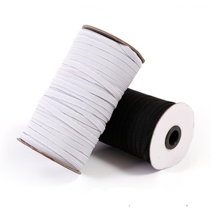 Handaiyanl2 In 1te Màu Đen <span class=keywords><strong>Skinny</strong></span> Narrow 3 Son Môi 100% Polyester Dây Thun Túi Vải May Giày Vải Dệt Gia Dụng - Product Image 1