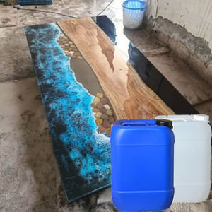 Résine époxy transparente bicomposante haute brillance pour le travail du bois, liquide transparent pour la décoration intérieure et les meubles en bois - Product Image 1