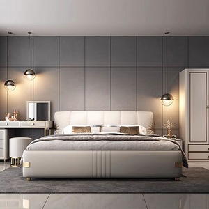 Modern Luxury Wooden Bedroom Up-holstered <strong>Beds</strong> king Size Double Soft <strong>Bed</strong> Frame Set with Storage <strong>Space</strong> <strong>Saver</strong> Comfortable Designs - Product Image 3
