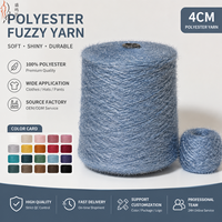 4cm 100% Nylon Federgarn Imitation Nerz Fantasiegarn zum Stricken von Pullovern, Socken, Schals, Handschuhen