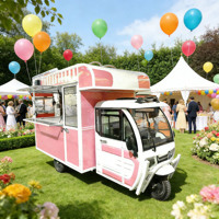 Remorque alimentaire mobile personnalisable en acier inoxydable, chariot de concession multifonctionnel pour marché nocturne et festival culinaire