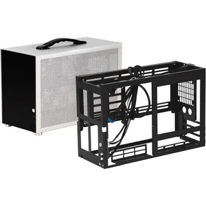 <span class=keywords><strong>Case</strong></span> per Computer D3 14.7L <span class=keywords><strong>ITX</strong></span> in Alluminio, Chassis Portatile per PC Gaming, GPU 340mm, ATX <span class=keywords><strong>PSU</strong></span>, AIO 240-280mm, Tipo C - Product Image 6