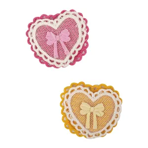 Embroidery Heart Iron On Patches For Clothing Patches Badge DIY Sew