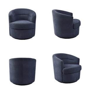 Poltrona Girevole in <span class=keywords><strong>Tessuto</strong></span> CARLFORD Barrel Accent per Soggiorno, Divani, Camera da Letto - Poltrona Morbida di Design per Ambienti Domestici - Product Image 3