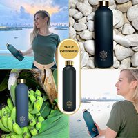 Bouteilles d'eau en verre pour boisson, style sportif, couvercle en verre personnalisé de haute qualité
